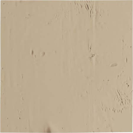 Ekena Millwork 6"W x 6"H Knotty Pine Rustic Faux Wood Material Sample, Primed Tan SAMPLE-UR06KPPR